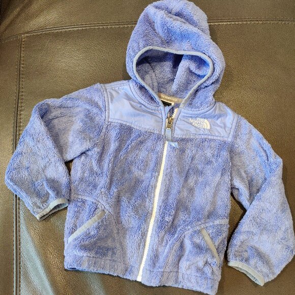 The North Face fleece hooded jacket size 3T - Picture 1 of 4